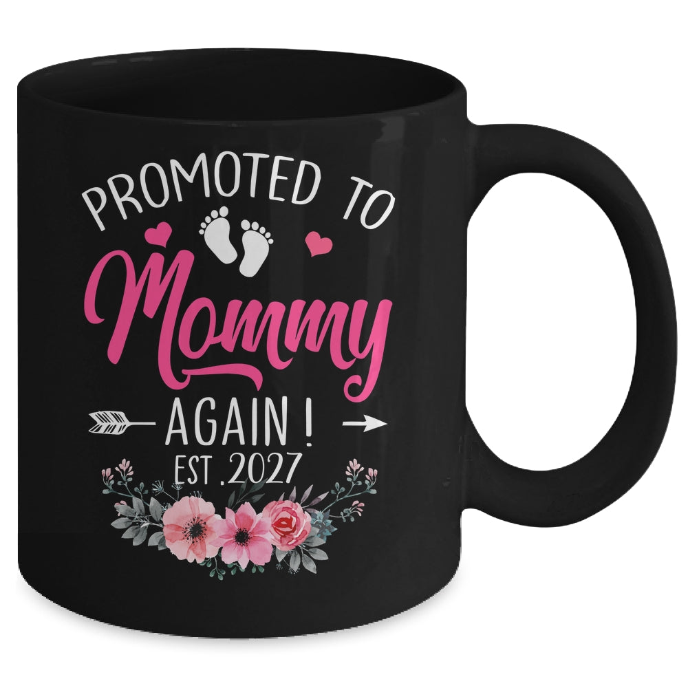 Promoted To Mommy Again Est 2027 Mothers Day Mug | teecentury