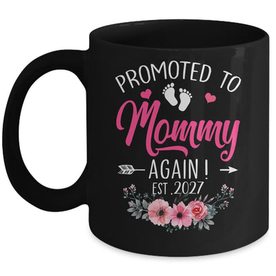 Promoted To Mommy Again Est 2027 Mothers Day Mug | teecentury