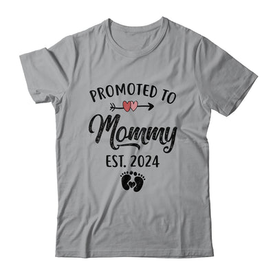 Promoted To Mommy Est 2024 First Time Mothers Day Shirt & Tank Top | teecentury