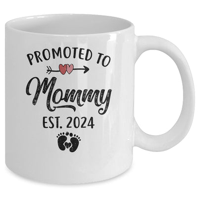 Promoted To Mommy Est 2024 First Time Mothers Day Mug | teecentury