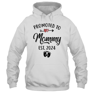 Promoted To Mommy Est 2024 First Time Mothers Day Shirt & Tank Top | teecentury