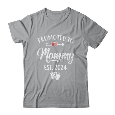 Promoted To Mommy Est 2024 Funny First Time Mothers Day Shirt & Tank Top | teecentury