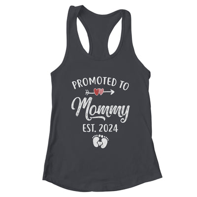 Promoted To Mommy Est 2024 Funny First Time Mothers Day Shirt & Tank Top | teecentury