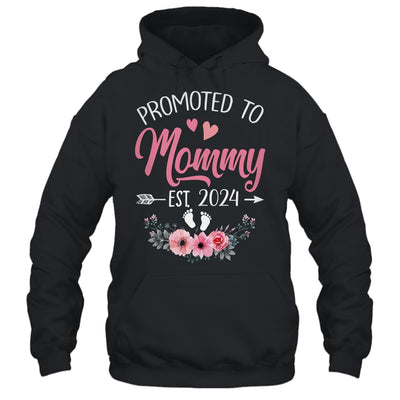 Promoted To Mommy Est 2024 Mothers Day First Time Shirt & Tank Top | teecentury
