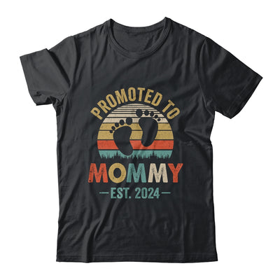 Promoted To Mommy Est 2024 Mothers Day Vintage Shirt & Tank Top | teecentury