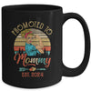 Promoted To Mommy Est 2024 Retro First Time Mommy Mug | teecentury