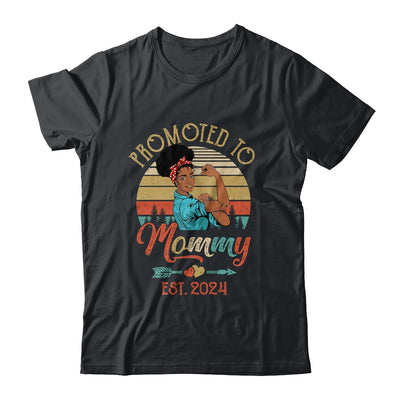 Promoted To Mommy Est 2024 Vintage First Time Mommy Shirt & Tank Top | teecentury