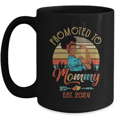 Promoted To Mommy Est 2024 Vintage First Time Mommy Mug | teecentury