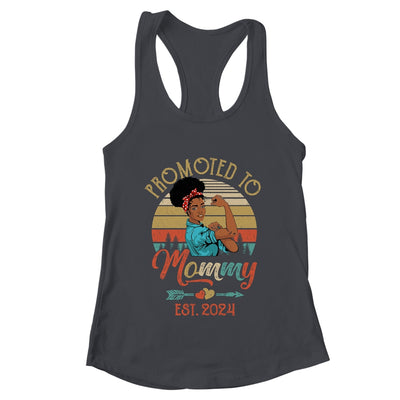 Promoted To Mommy Est 2024 Vintage First Time Mommy Shirt & Tank Top | teecentury