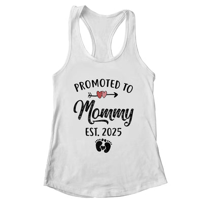 Promoted To Mommy Est 2025 First Time Mothers Day Shirt & Tank Top | teecentury