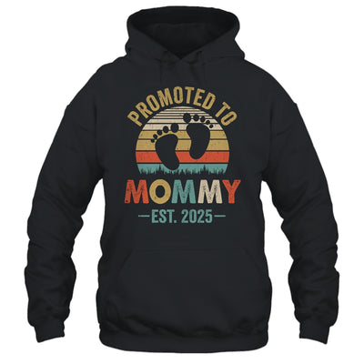 Promoted To Mommy Est 2025 Mothers Day Vintage Shirt & Tank Top | teecentury