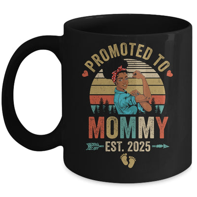 Promoted To Mommy Est 2025 Vintage First Time Mommy Mug | teecentury