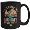 Promoted To Mommy Est 2025 Vintage First Time Mommy Mug | teecentury