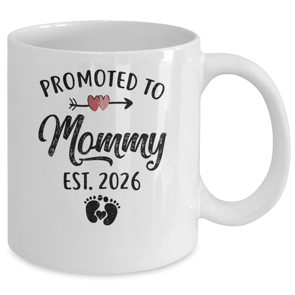 Promoted To Mommy Est 2026 First Time Mothers Day Mug | teecentury