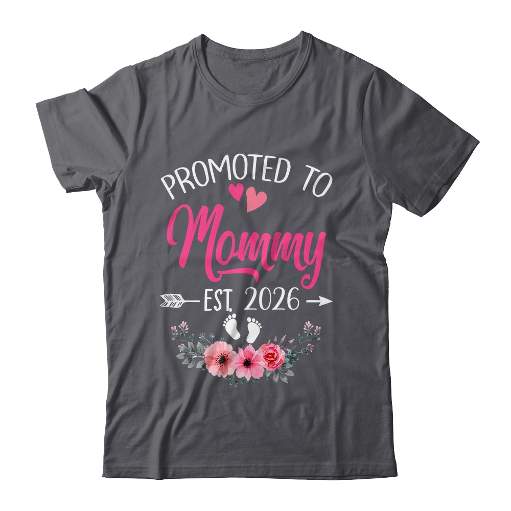 Promoted To Mommy Est 2026 Mothers Day First Time Shirt & Tank Top | teecentury