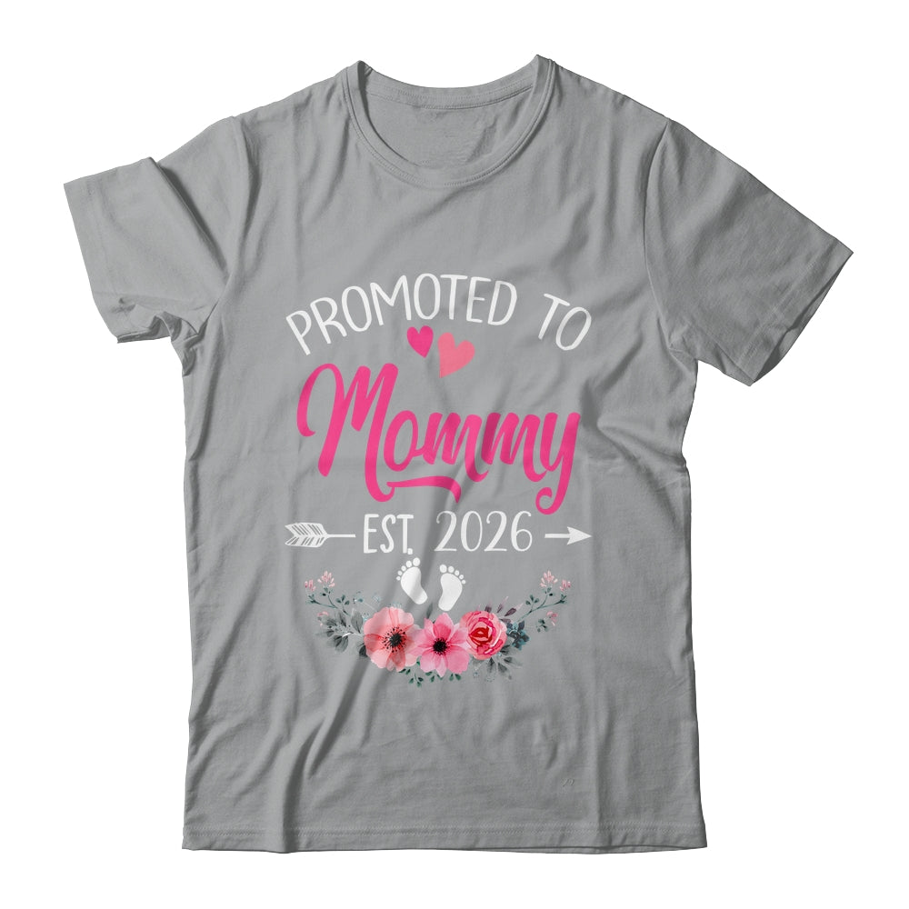 Promoted To Mommy Est 2026 Mothers Day First Time Shirt & Tank Top | teecentury
