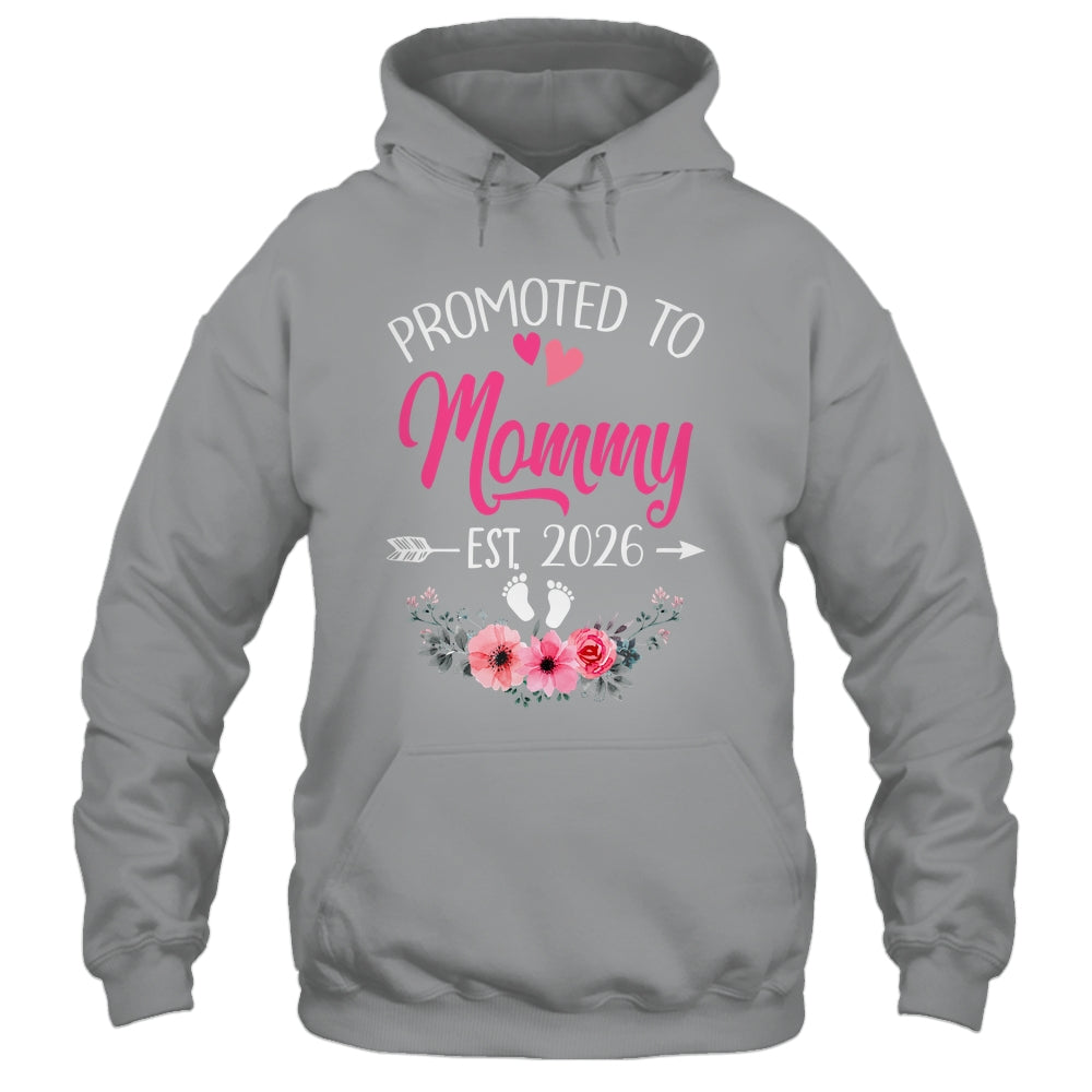 Promoted To Mommy Est 2026 Mothers Day First Time Shirt & Tank Top | teecentury