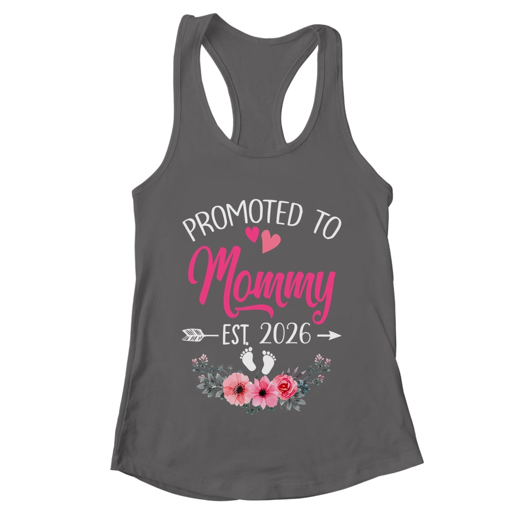 Promoted To Mommy Est 2026 Mothers Day First Time Shirt & Tank Top | teecentury