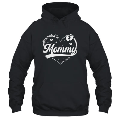 Promoted To Mommy Est 2026 Soon To Be New Grandmom Heart Shirt & Tank Top | teecentury