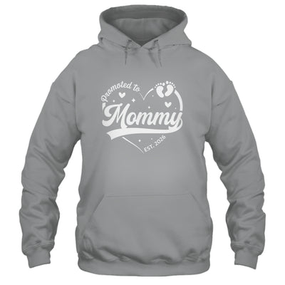 Promoted To Mommy Est 2026 Soon To Be New Grandmom Heart Shirt & Tank Top | teecentury