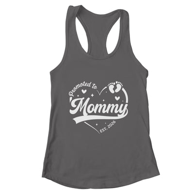 Promoted To Mommy Est 2026 Soon To Be New Grandmom Heart Shirt & Tank Top | teecentury