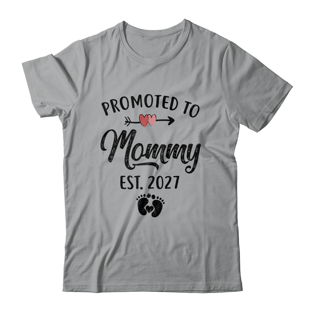 Promoted To Mommy Est 2027 First Time Mothers Day Shirt & Hoodie | teecentury