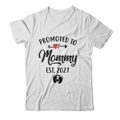 Promoted To Mommy Est 2027 First Time Mothers Day Shirt & Hoodie | teecentury