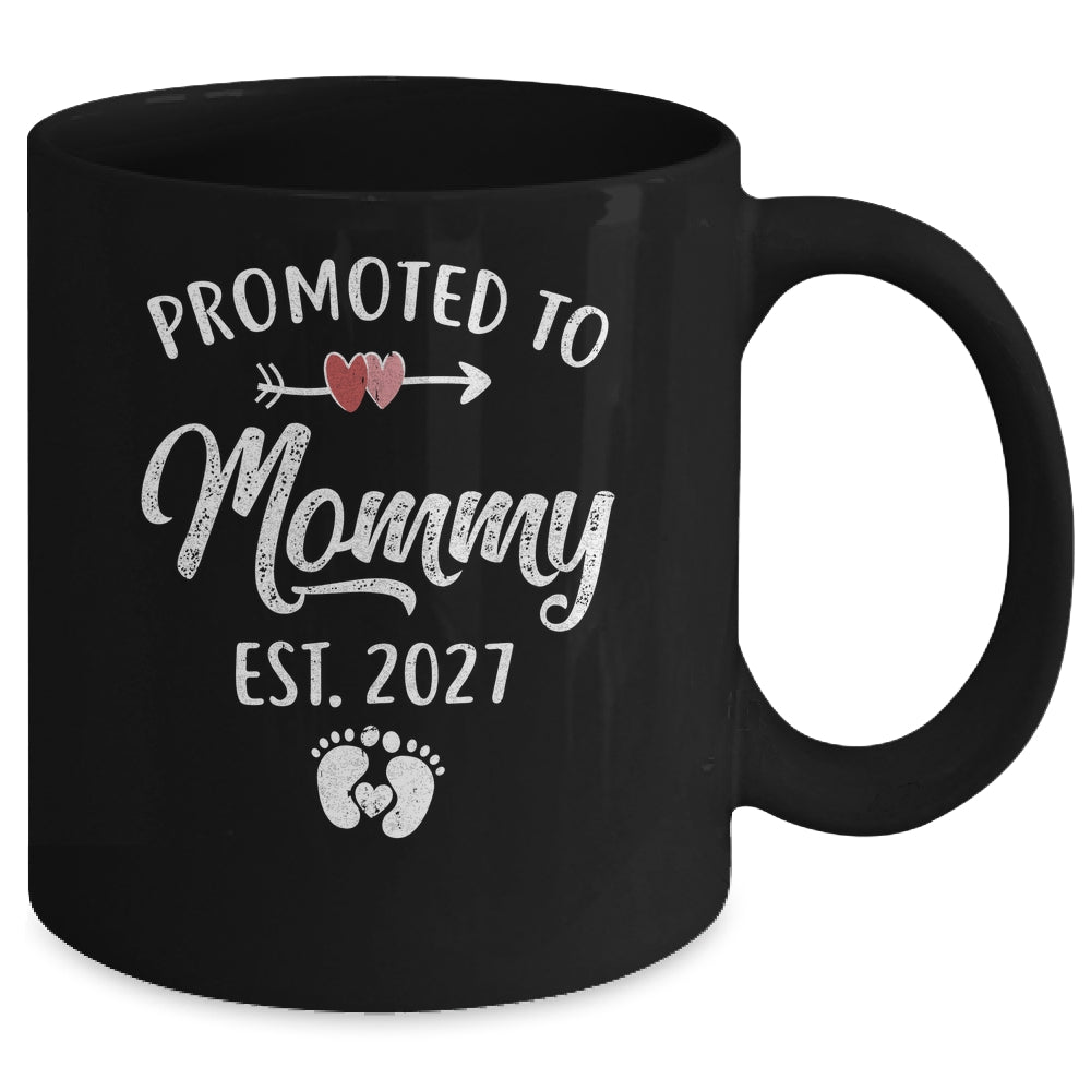Promoted To Mommy Est 2027 Funny First Time Mothers Day Mug | teecentury