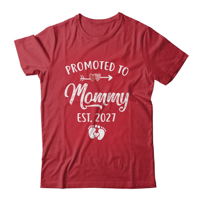 Promoted To Mommy Est 2027 Funny First Time Mothers Day Shirt & Hoodie | teecentury