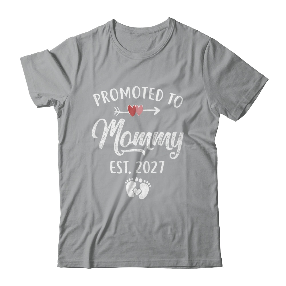 Promoted To Mommy Est 2027 Funny First Time Mothers Day Shirt & Hoodie | teecentury