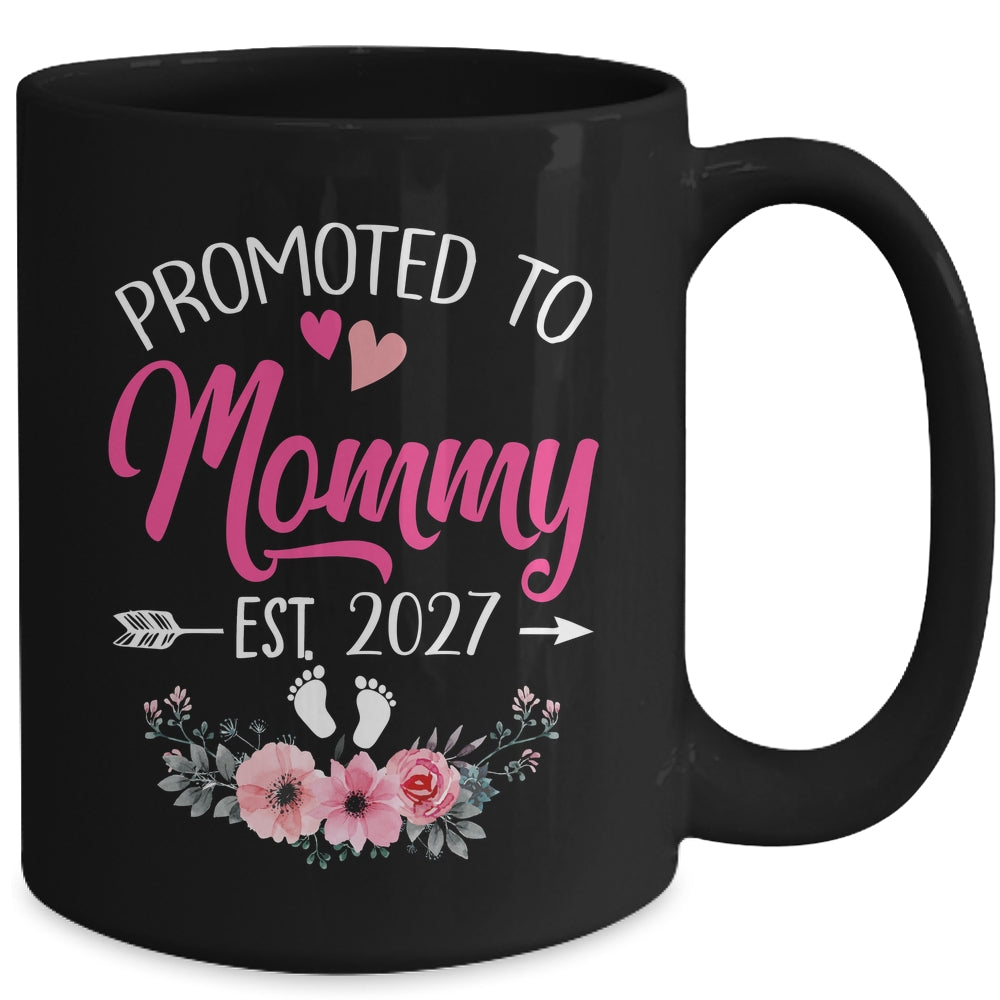 Promoted To Mommy Est 2027 Mothers Day First Time Mug | teecentury