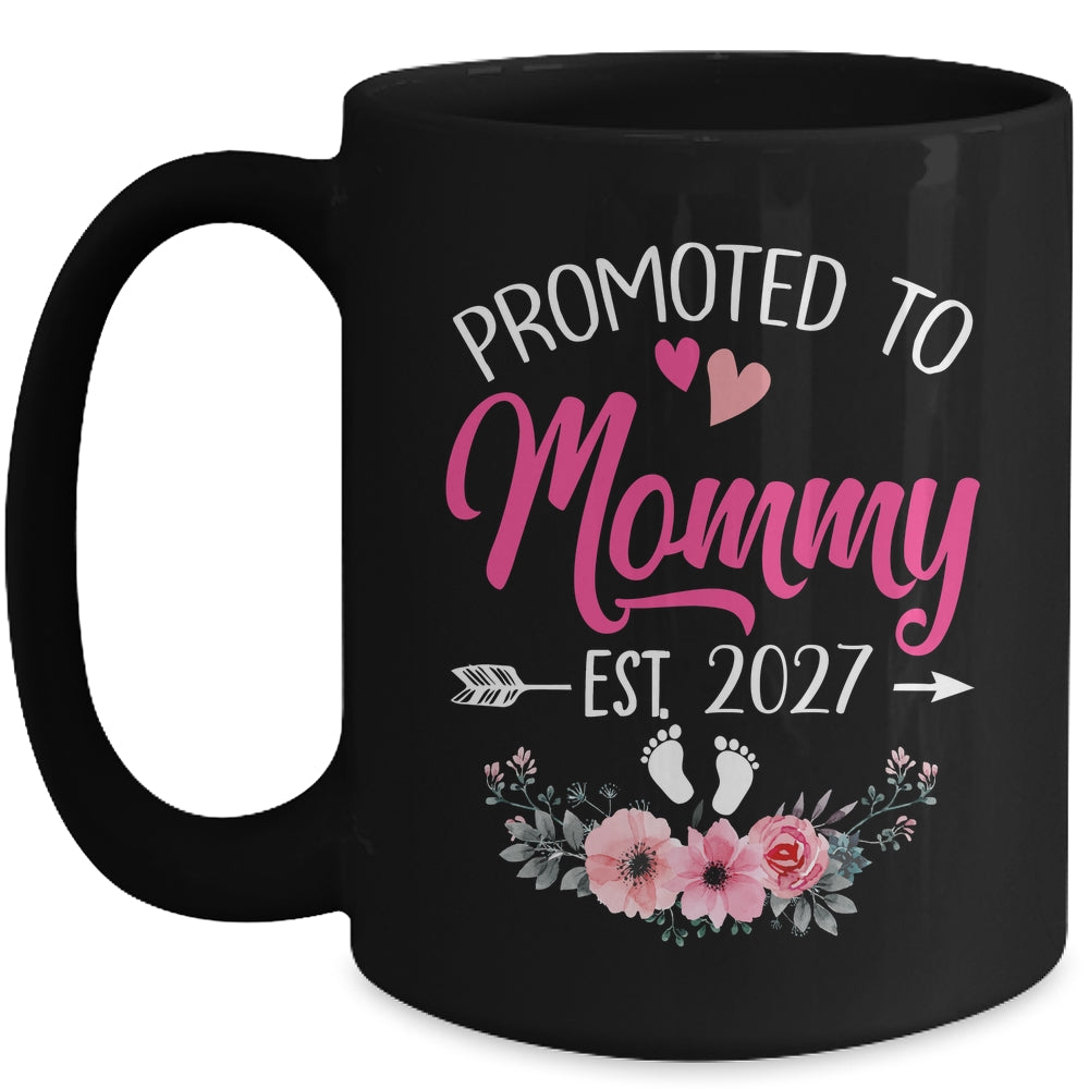 Promoted To Mommy Est 2027 Mothers Day First Time Mug | teecentury