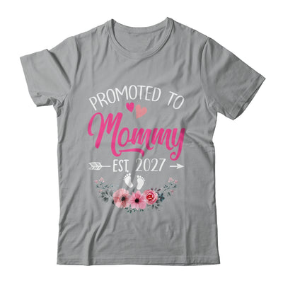 Promoted To Mommy Est 2027 Mothers Day First Time Shirt & Tank Top | teecentury