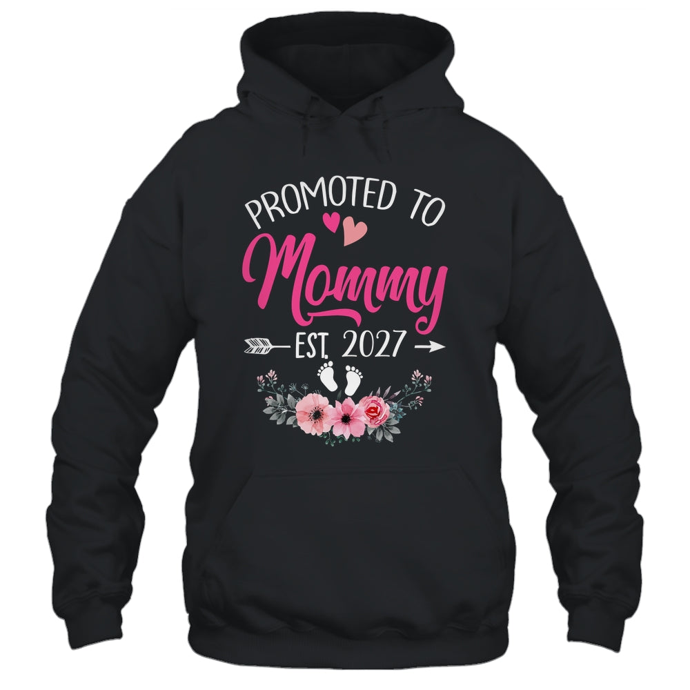 Promoted To Mommy Est 2027 Mothers Day First Time Shirt & Tank Top | teecentury