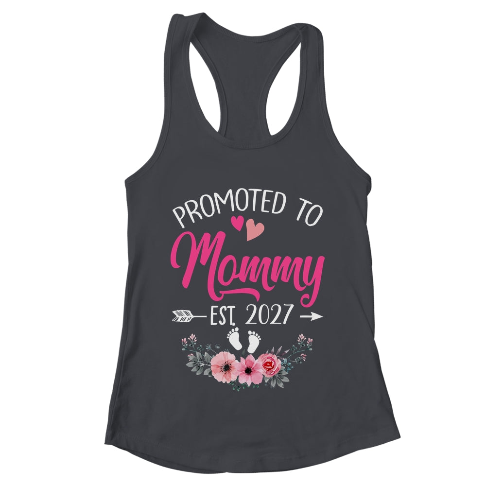Promoted To Mommy Est 2027 Mothers Day First Time Shirt & Tank Top | teecentury