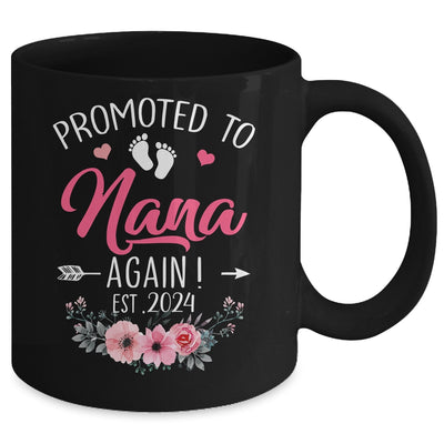 Promoted To Nana Again Est 2024 Mothers Day Mug | teecentury