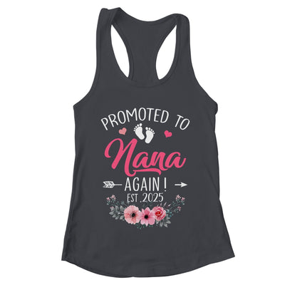 Promoted To Nana Again Est 2025 Mothers Day Shirt & Tank Top | teecentury