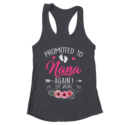 Promoted To Nana Again Est 2026 Mothers Day Shirt & Tank Top | teecentury