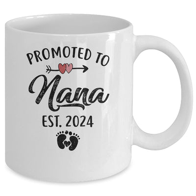 Promoted To Nana Est 2024 First Time Mothers Day Mug | teecentury