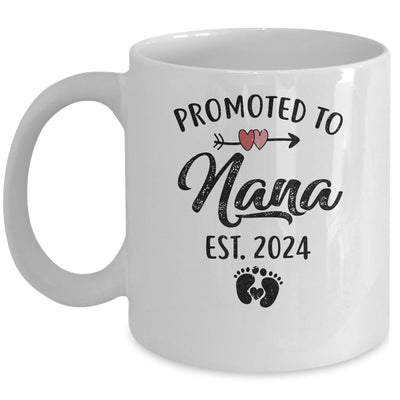 Promoted To Nana Est 2024 First Time Mothers Day Mug | teecentury