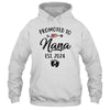 Promoted To Nana Est 2024 First Time Mothers Day Shirt & Tank Top | teecentury