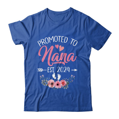 Promoted To Nana Est 2024 Mothers Day First Time Shirt & Tank Top | teecentury