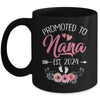 Promoted To Nana Est 2024 Mothers Day First Time Mug | teecentury