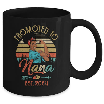 Promoted To Nana Est 2024 Vintage First Time Nana Mug | teecentury