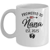 Promoted To Nana Est 2025 First Time Mothers Day Mug | teecentury