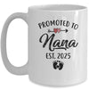 Promoted To Nana Est 2025 First Time Mothers Day Mug | teecentury