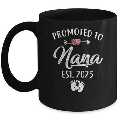 Promoted To Nana Est 2025 Funny First Time Mothers Day Mug | teecentury