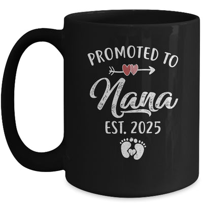 Promoted To Nana Est 2025 Funny First Time Mothers Day Mug | teecentury