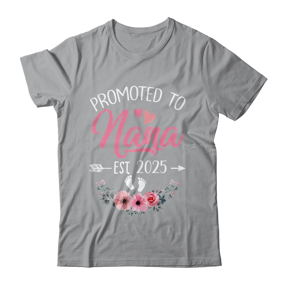 Promoted To Nana Est 2025 Mothers Day First Time Shirt & Tank Top | teecentury