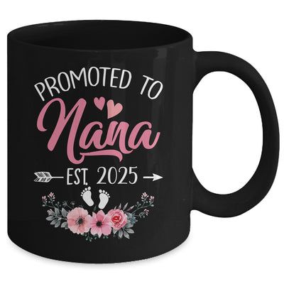 Promoted To Nana Est 2025 Mothers Day First Time Mug | teecentury